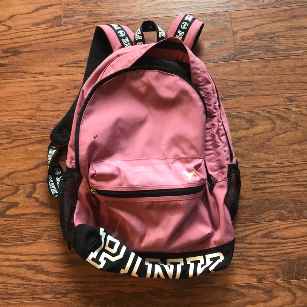 Pink backpack
